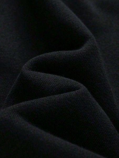 BLACK - Men’s Classic Half-Zip Fleece Hoodie — Clean Look, All-Season Comfort